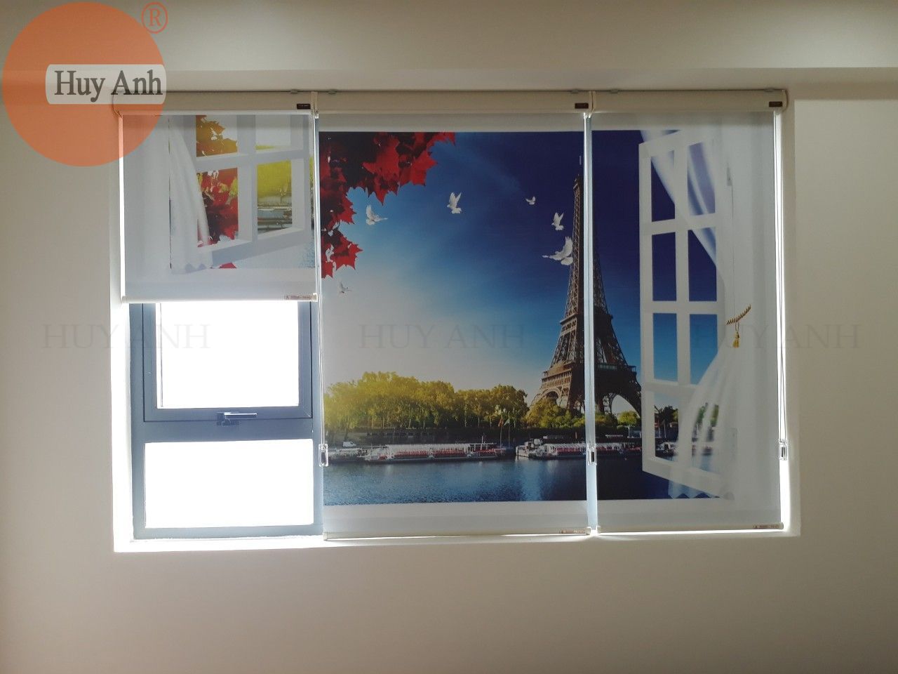 mẫu rèm cuốn tranh đẹp